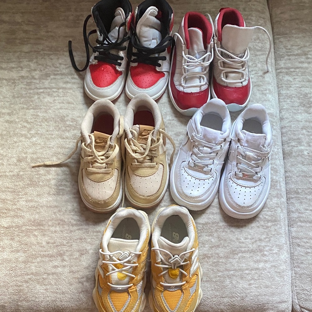 Nike Kids Sneakers - Yellow, Red, White